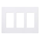 3 Gang Decorator/Rocker Wallplate, Gloss, White (1-Pack)