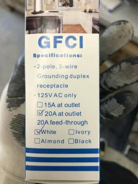 GFCI Safety Test Outlet 15A 20A