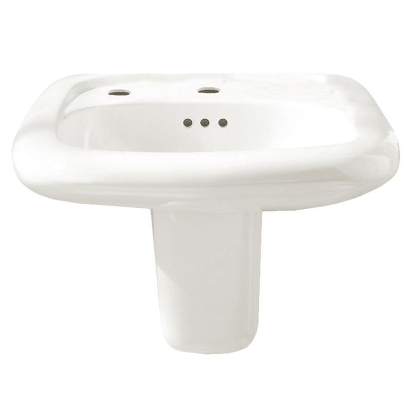 Murro™ Wall-Hung EverClean® Sink With Center Hole Only and Extra Left-Hand Hole