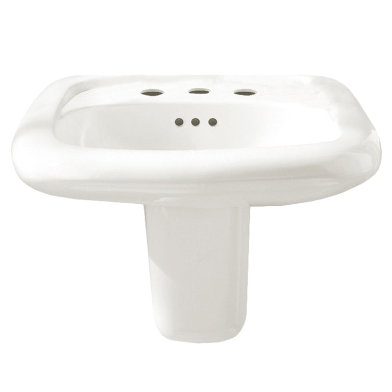 Murro Wall-Hung EverClean Sink With 8-Inch Widespread