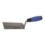 Tooltech Trowel Notched 6in x 2in (¼IN X ¼IN SQ NOTCH) Soft Blue Handle