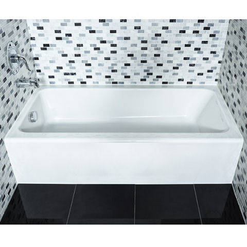 Evolution II 5 x 30 inch Integral Apron Bathtub Above Floor Rough with Right-hand Outlet