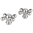 Grohe 18731000 SEABURY CROSS HANDLES, PAIR GROHE CHROME