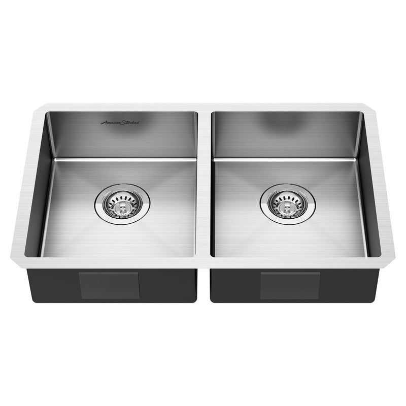 Pekoe® 29 x 18-Inch Stainless Steel Undermount Double Bowl ADA Kitchen Sink