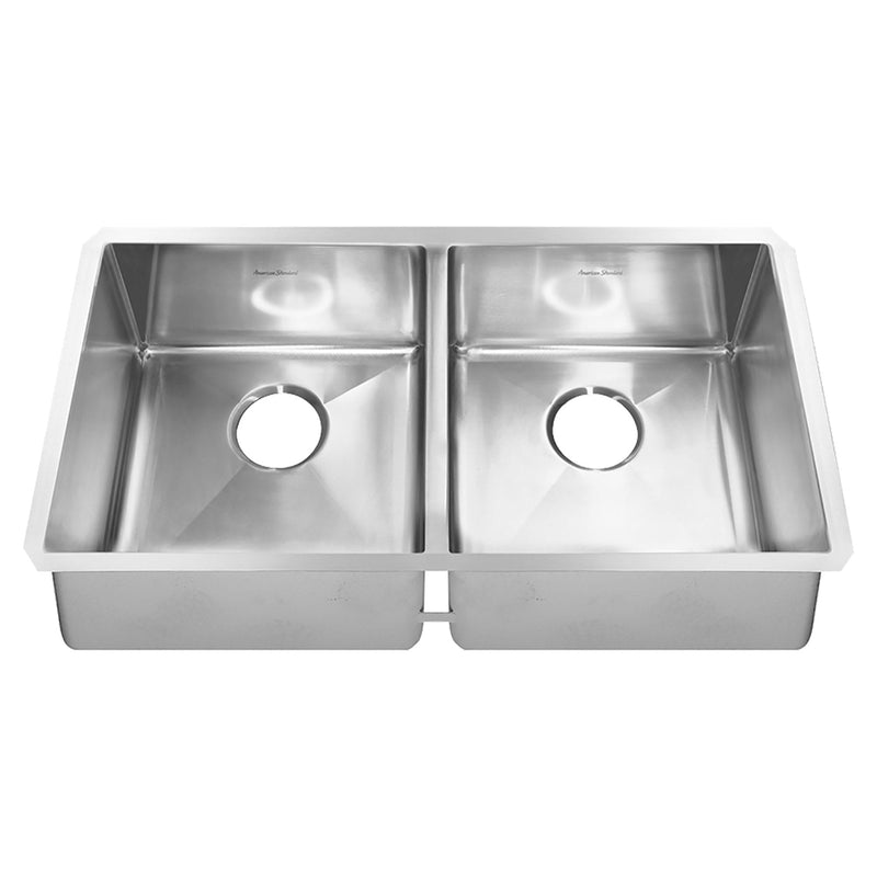 Pekoe® 35 x 18-Inch Stainless Steel Undermount Double-Bowl Kitchen Sink