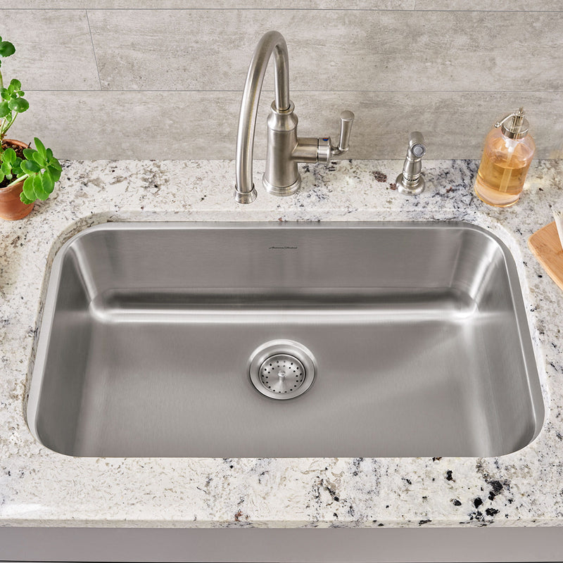Portsmouth® 30 x 18-Inch Stainless Steel Undermount Single-Bowl Kitchen Sink