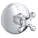 Grohe 19222000 SEABURY 2-WAY DIVERTER TRIM, CROSS HDL. GROHE CHROME