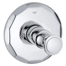 Grohe 19268vp0 KENSIGNTON PBV TRIM, ROUND HANDLE GROHE CHROME SWAROWSKI CRYSTAL