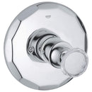 Grohe 19268vp0 KENSIGNTON PBV TRIM, ROUND HANDLE GROHE CHROME SWAROWSKI CRYSTAL