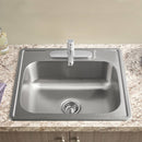 Colony® 25 x 22-Inch Stainless Steel 3-Hole Top Mount Single-Bowl ADA Kitchen Sink
