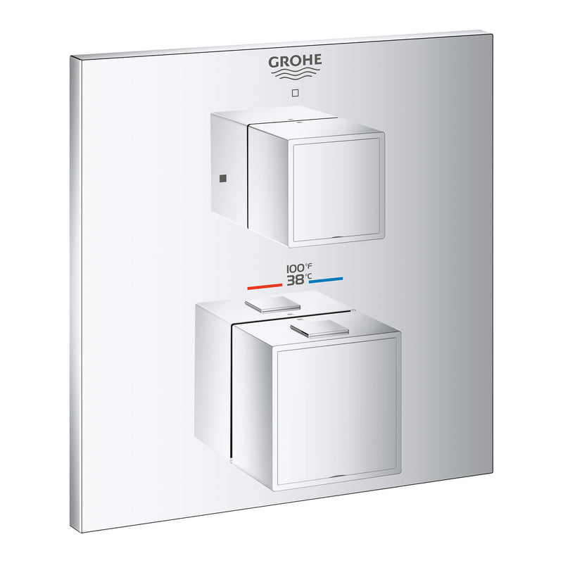 Grohe 24158000 GROHTHERM CUBE DUAL FUNC THM TRIM GROHE CHROME