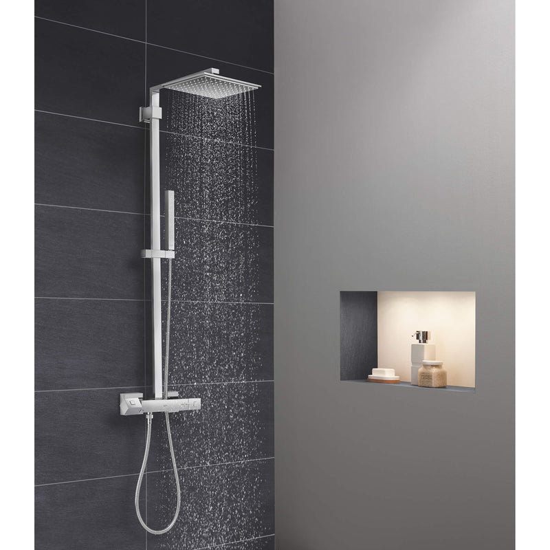 Grohe 26420000 EUPHORIA CUBE SHOWER SYST.THM W/O SHW US GROHE CHROME