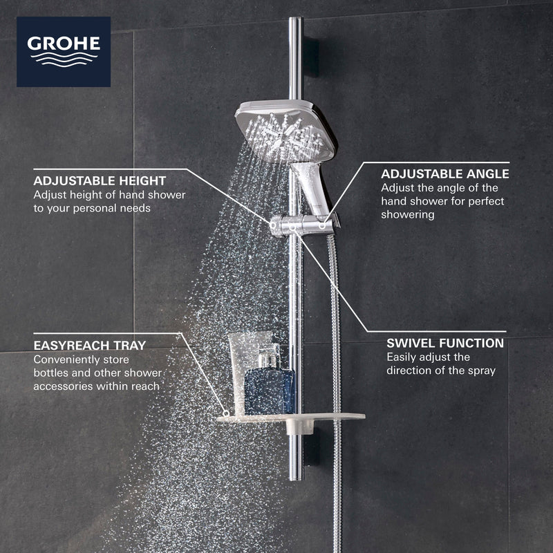 Grohe 26585000 RAINSHOWER SMARTACTIVE 24IN SQ HS SET GROHE CHROME