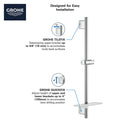 Grohe 26603000 RAINSHOWER SMARTACTIVE 36IN RAIL GROHE CHROME