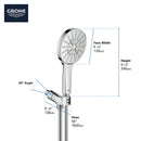 Grohe 26604000 RAINSHOWER SMARTACTIVE HAND SHOWER SET GROHE CHROME