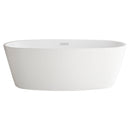 Coastal™ Serin™ 68 x 31-Inch Freestanding Bathtub Center Drain With Integrated Overflow