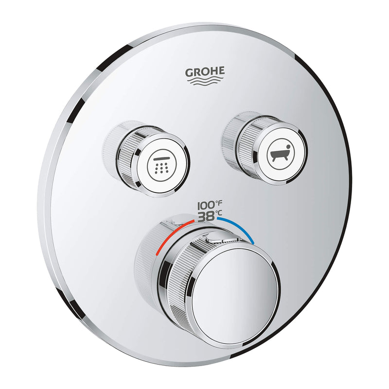 Grohe 29137000 GRT SMARTCONTROL THM TRIM ROUND 2SC US GROHE CHROME