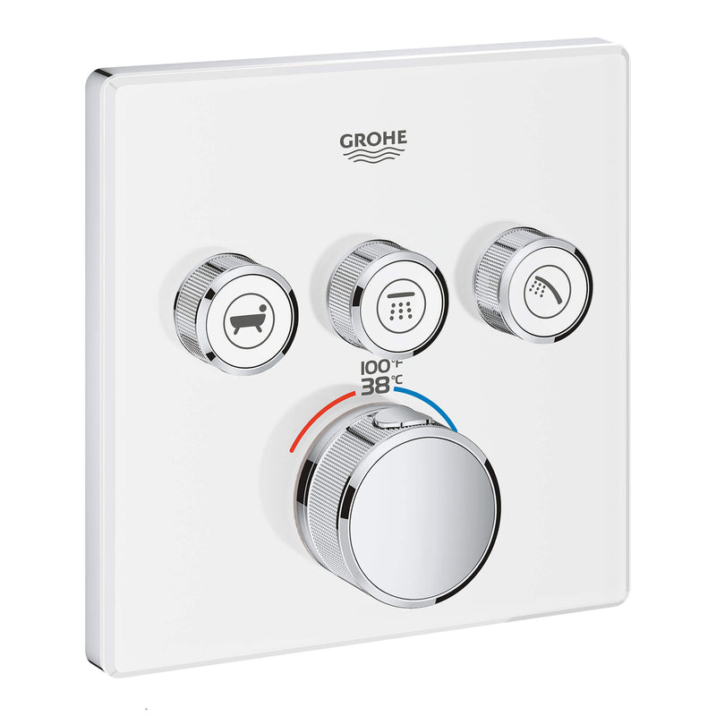 Grohe 29165ls0 GRT SMARTCONTROL THM TRIM SQUARE 3SC US GROHE MOON WHITE