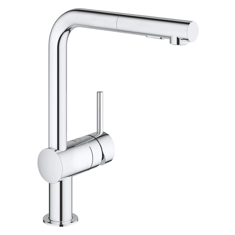 Grohe 30300000 MINTA OHM SINK L-SPOUT PULL-OUT SPRAY US GROHE CHROME
