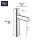 Grohe 3221600a ESSENCE NEW OHM BASIN US GROHE CHROME
