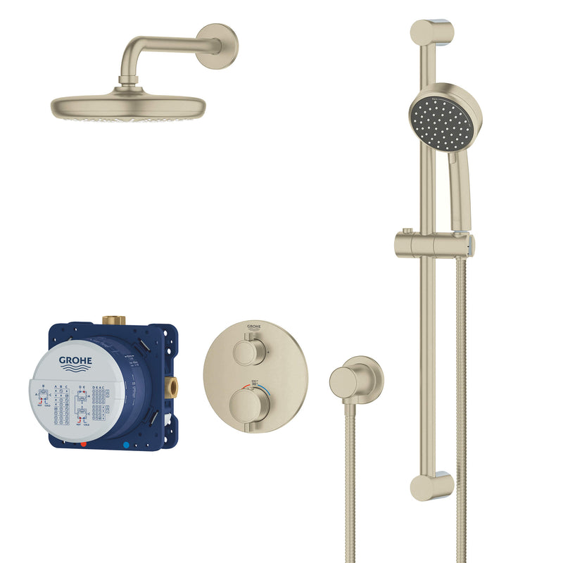 Grohe 34745000 GROHTHERM ROUND THM SHWR SET GROHE CHROME