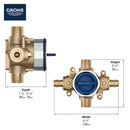 35112000 GROHSAFE™ 3.0  PRESSURE BALANCE ROUGH-IN VALVE