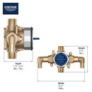35116000 GROHSAFE™ 3.0  PRESSURE BALANCE ROUGH-IN VALVE