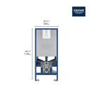 Grohe 39602000 RAPID SLX WC 3-6 l 1,13M, US GROHE NO FINISH
