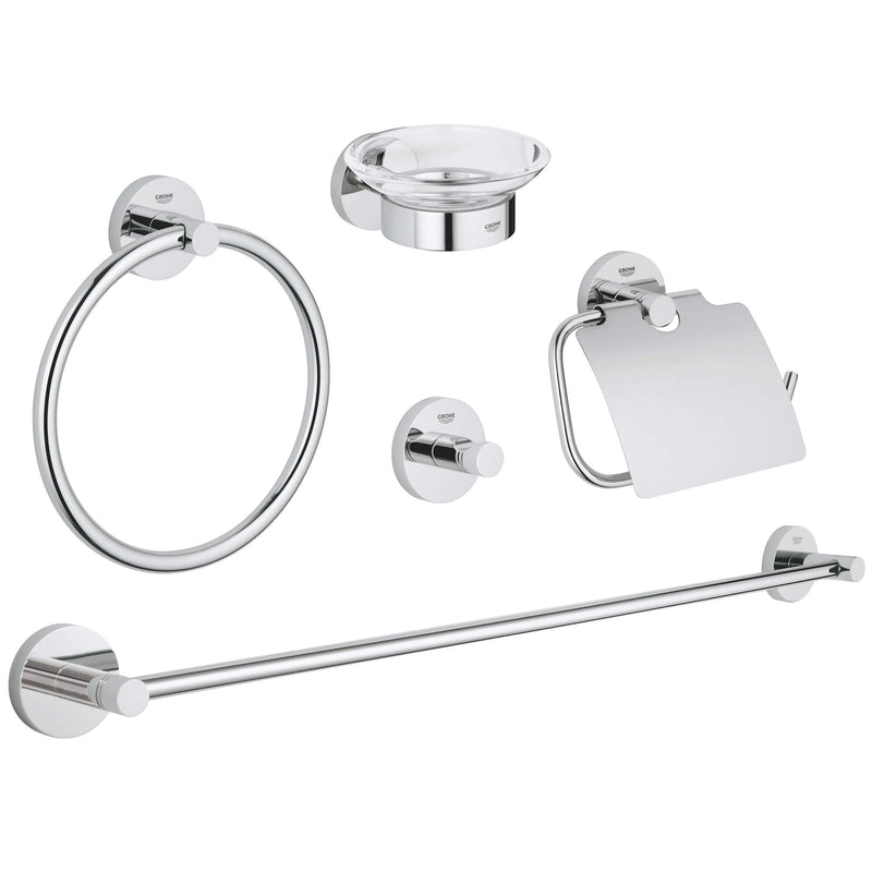Grohe 40344001 ESSENTIALS ACCESSORIES SET MASTER 5-IN-1 GROHE CHROME