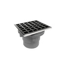 4in x 4in QD 4 Complete Kit with Squares Pattern Decorative Plate, 2in Outlet