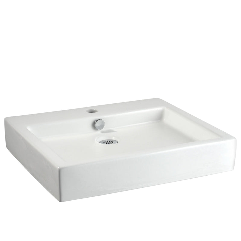 Studio® 22 x 18-1/2-Inch Above Counter Sink With Center Hole Only