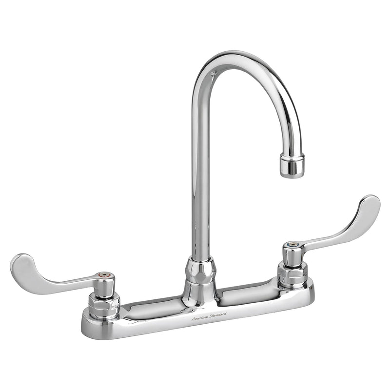 Monterrey® Top Mount Kitchen Faucet With Gooseneck Spout and Wrist Blade Handles 1.5 gpm/5.7 Lpf