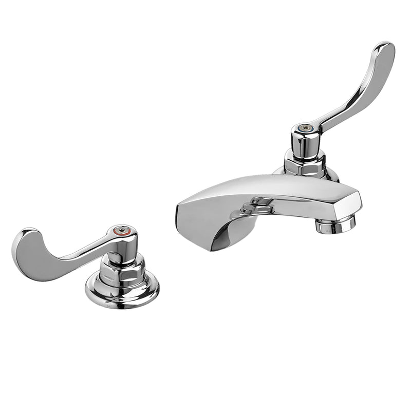 Monterrey® 8-Inch Widespread Cast Faucet With Wrist Blade Handles 1.5 gpm/5.7 Lpm With Flexible Underbody