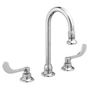Monterrey® 8-Inch Widespread Gooseneck Faucet With Wrist Blade Handles 1.5 gpm/5.7 Lpm Rose Spray