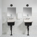 Heritage® Wall Mount Faucet With Gooseneck Spout and Lever Handles