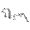 Portsmouth Bathtub Faucet with Personal Shower for Flash Rough-in Valve with Lever Handles
