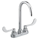 Monterrey® 4-Inch Centerset Gooseneck Faucet With Wrist Blade Handles 1.5 gpm/5.7 Lpm Laminar Flow in Spout Base