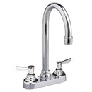 Monterrey® 4-Inch Centerset Gooseneck Faucet With Wrist Blade Handles 0.5 gpm/1.9 Lpm With Grid Drain