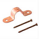 Dahl 100pk Copper Tube Clamp 1/2in W / Nails