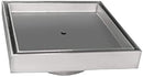 8in x 8in Tile Drain Strainer with 4in A Type Threaded Throat