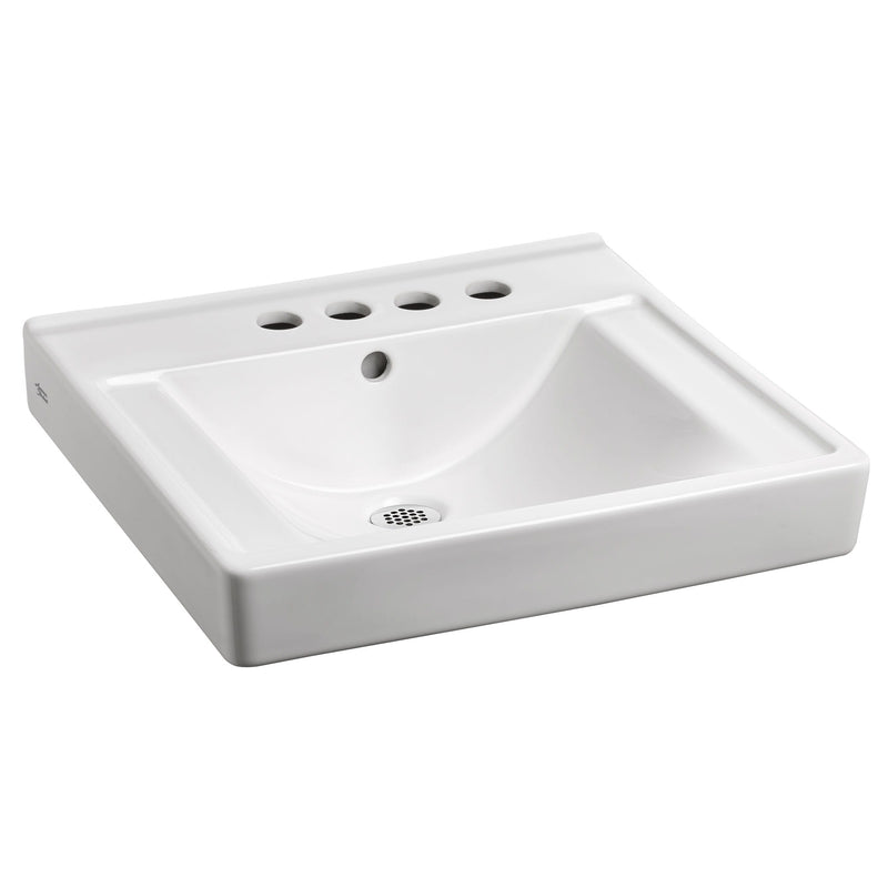 Decorum® Wall-Hung EverClean® Sink With 4-Inch Centerset and Extra Right-Hand Hole