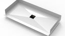 30inx 60in Stainless Steel Shower Base with Tile Insert