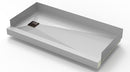 30inx 60in Stainless Steel Shower Base with Tile Insert