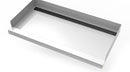 30inx 60in Stainless Steel Shower Base with Tile Insert Linear Drain
