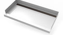 30inx 60in Stainless Steel Shower Base with Tile Insert Linear Drain