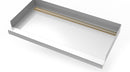30inx 60in Stainless Steel Shower Base with Tile Insert Linear Drain