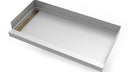 30inx 60in Stainless Steel Shower Base with Wedge Wire Linear Drain