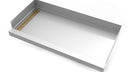 30inx 60in Stainless Steel Shower Base with Slotted Pattern Linear Drain
