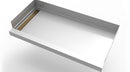 30inx 60in Stainless Steel Shower Base with Tile Insert Linear Drain