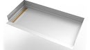 30inx 60in Stainless Steel Shower Base with Tile Insert Linear Drain